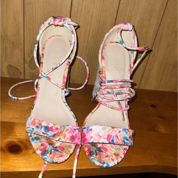 Lace up Charlotte Russe previously used shoes. 7.5 - Picture 3 of 5